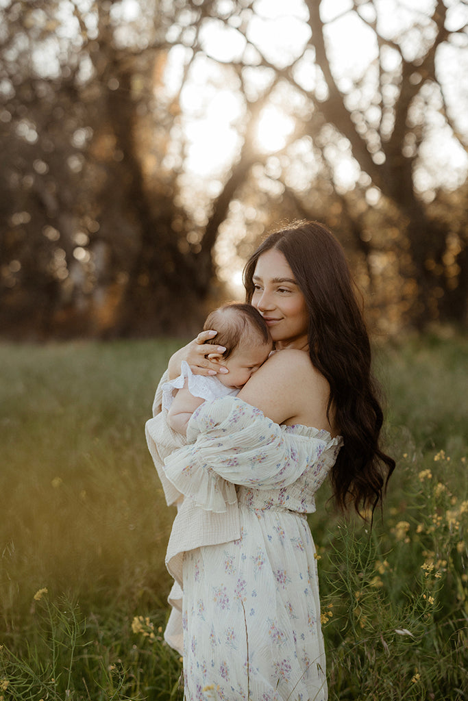 Crinkled Chiffon Dress (Women) - Antique White