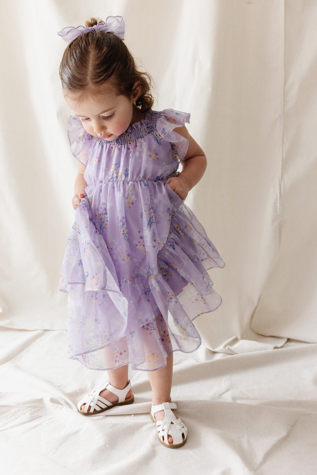 Mini Bouquet Dress - Wisteria