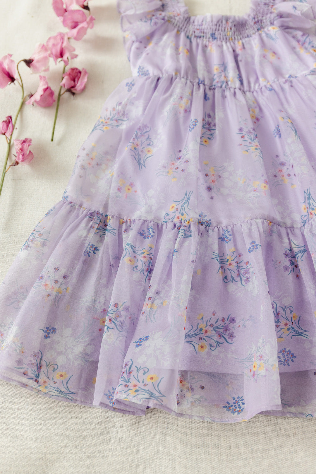 Mini Bouquet Dress - Wisteria