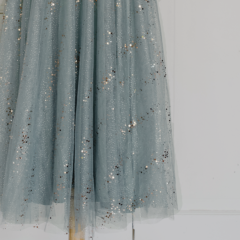 Velour Ballerina Dress (Women) - Sage