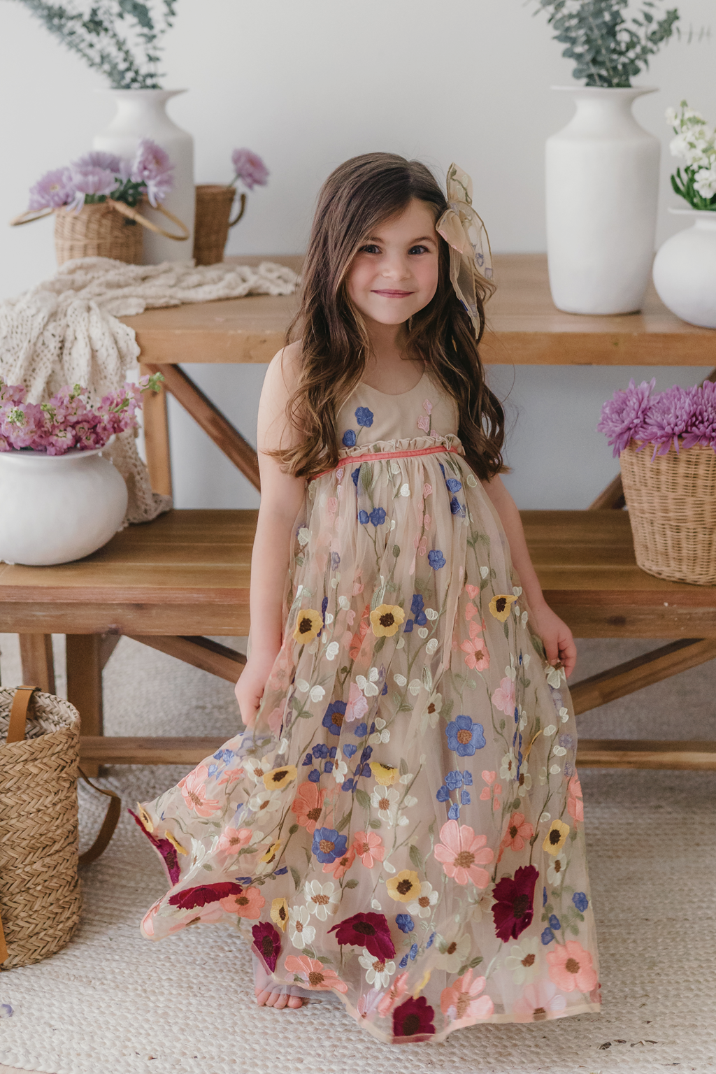 form fitting wedding guest dress Flowers Dress