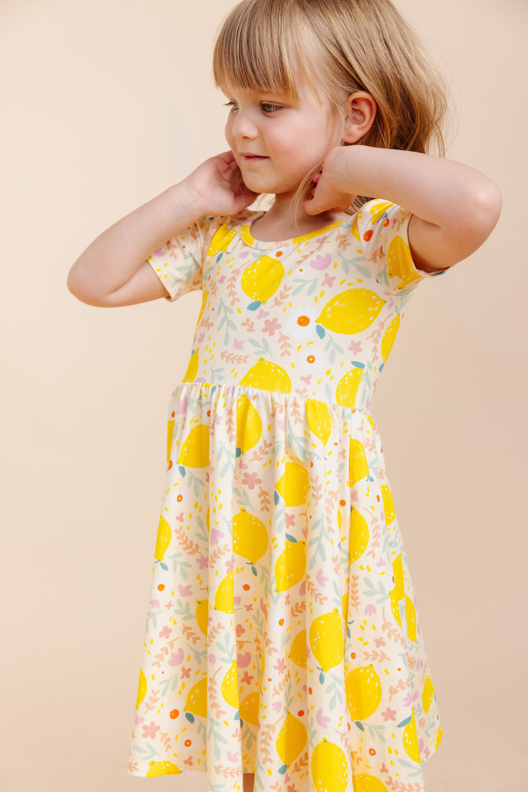 Organic Knit Ballet Dress - Lemon