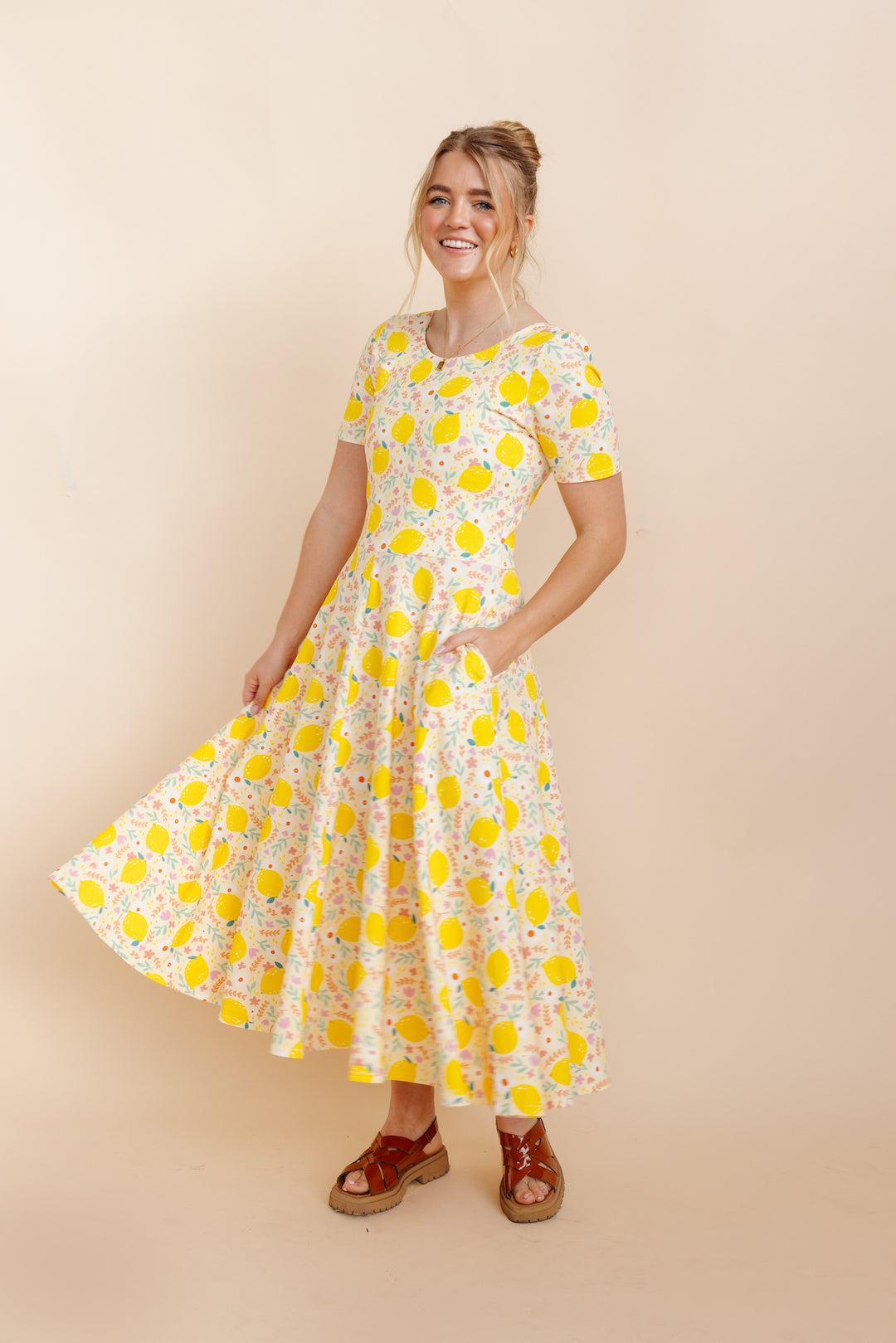 Organic Knit Ballet Dress (Women) - Lemon