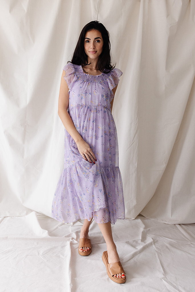 Mini Bouquet Dress (Women) - Wisteria