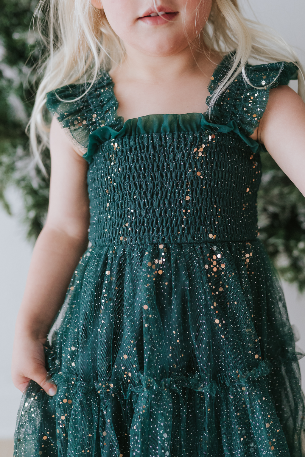 Glimmer Dress - Spruce