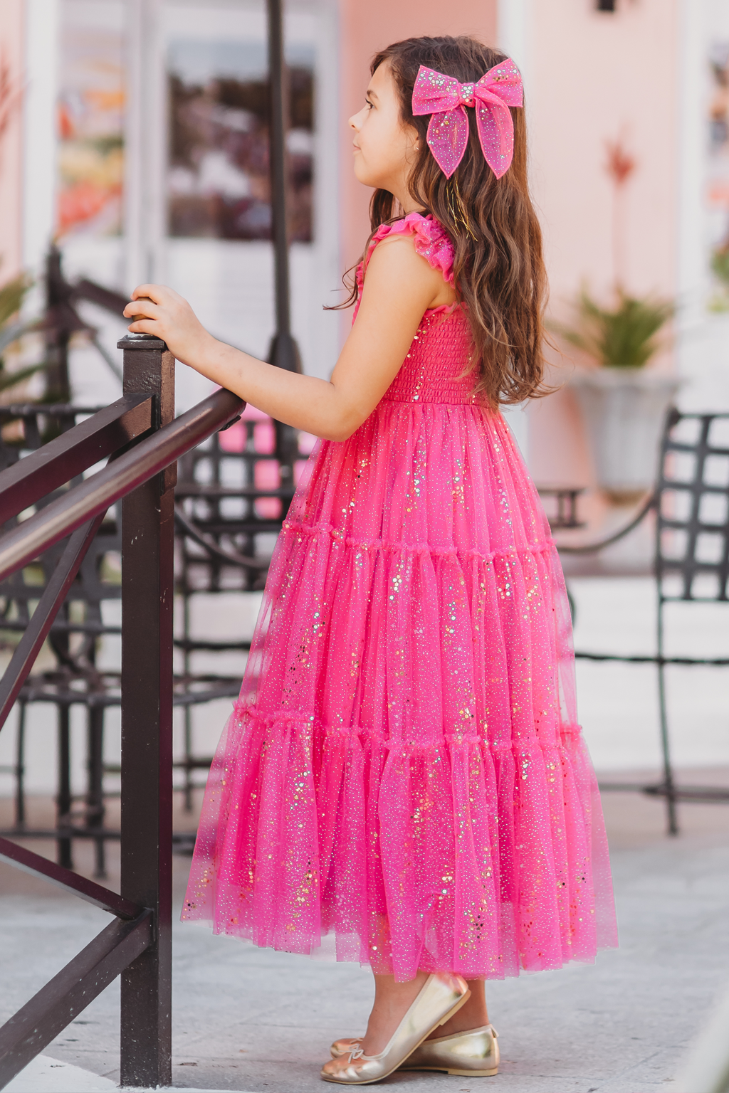 Glimmer Dress - Festive Fuchsia