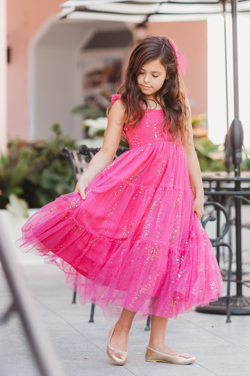 Glimmer Dress - Festive Fuchsia