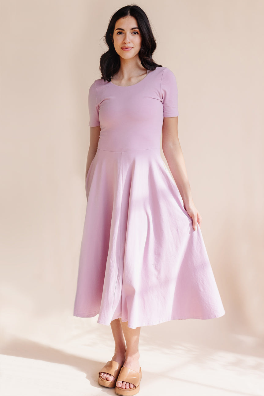 Organic Knit Ballet Dress (Women) - Lilac