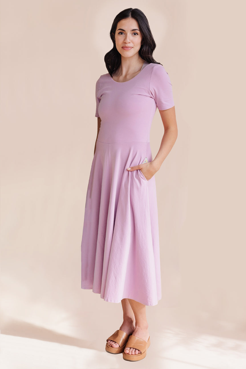 Organic Knit Ballet Dress (Women) - Lilac