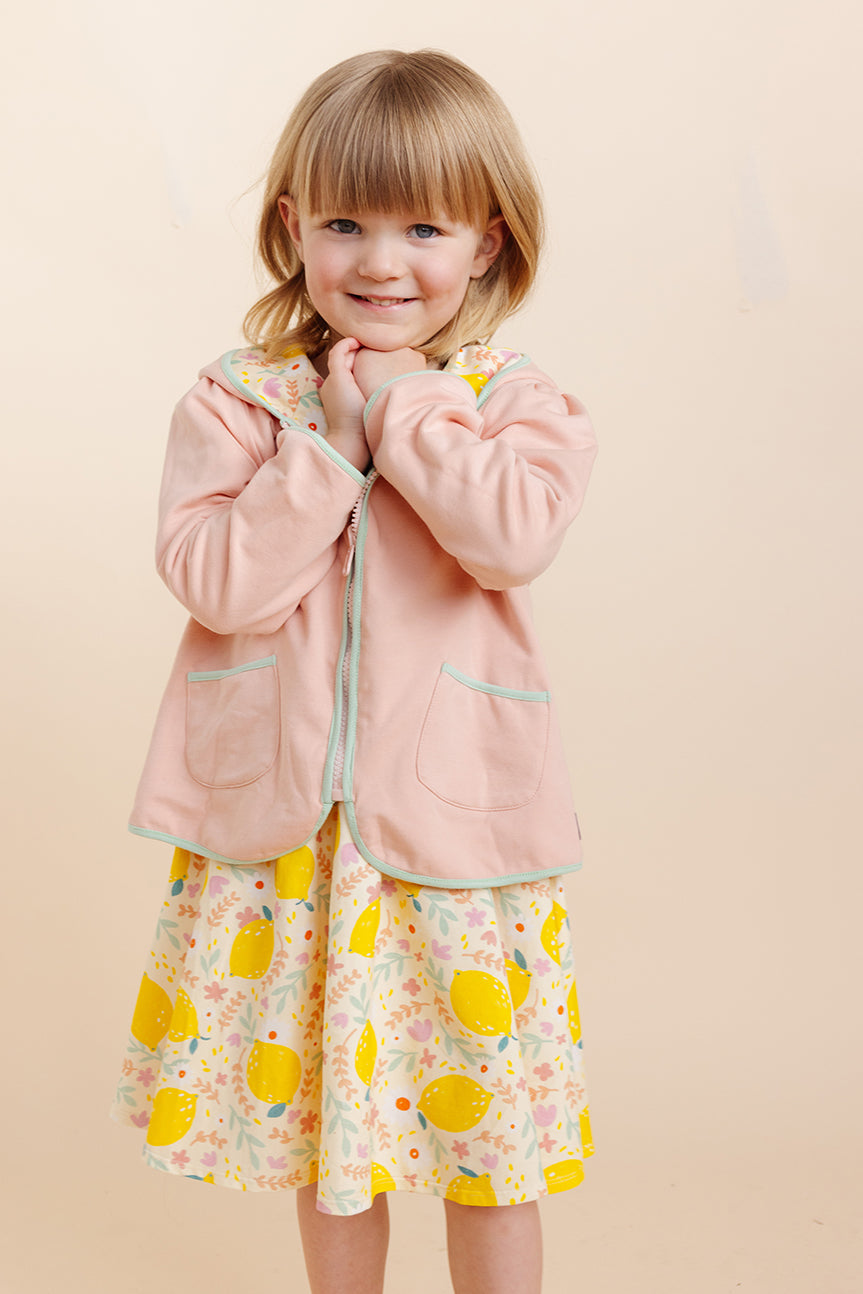 Reversible Knit Hoodie - Pink Lemonade (FINAL SALE)