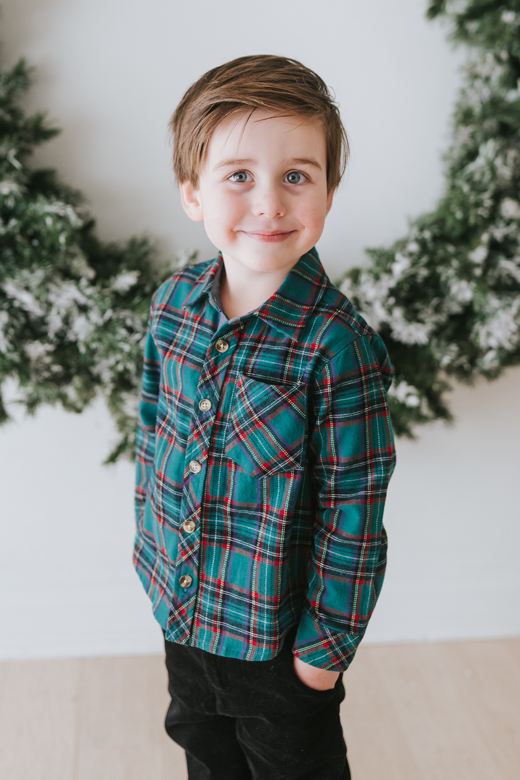 Mad for Plaid Shirt (Boys) - Green
