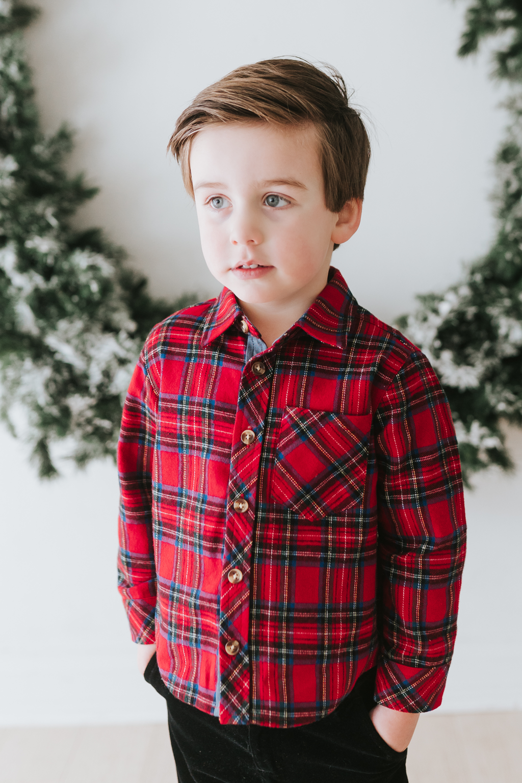 Mad for Plaid Shirt (Boys) - Red