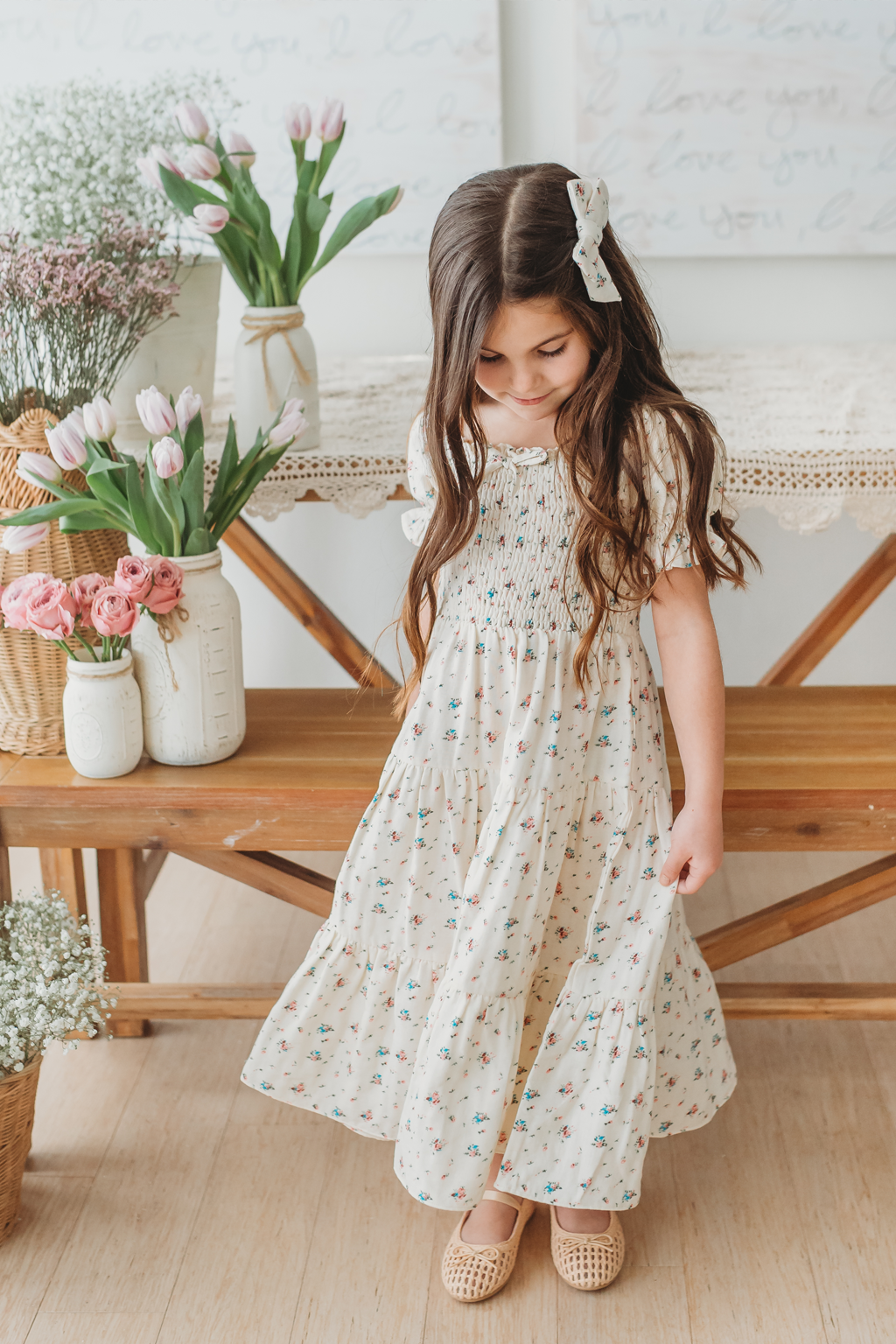 Spring Florals Hair Bow