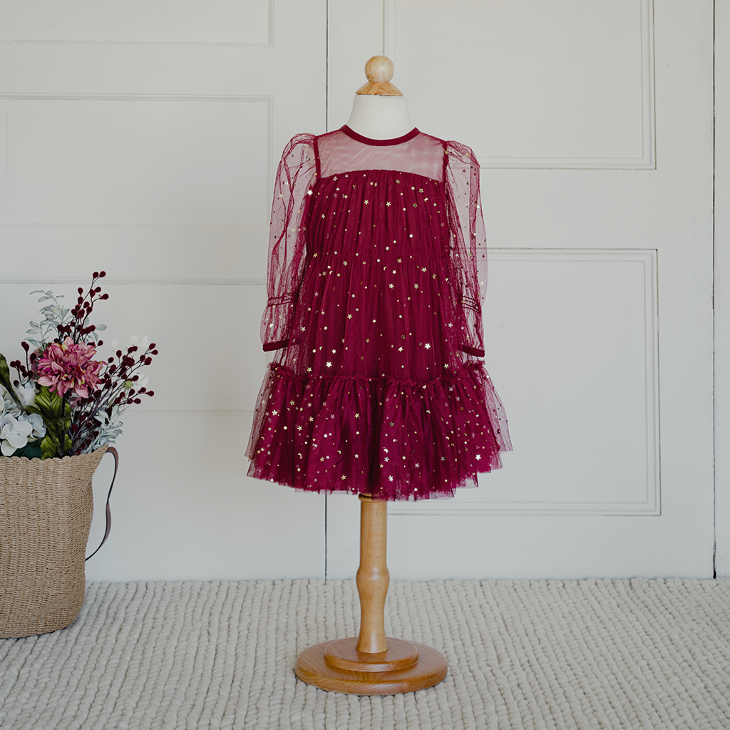 Starlet Dress - Crimson (FINAL SALE)