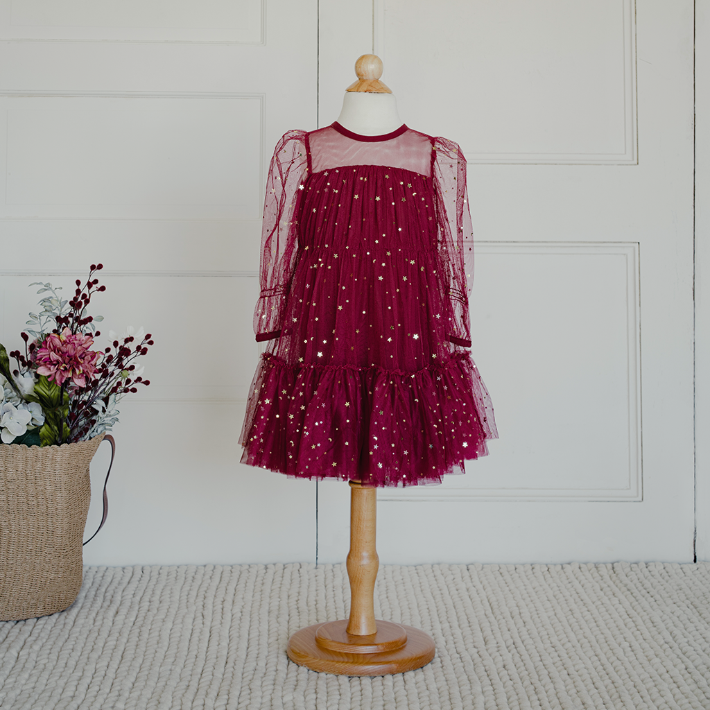 Starlet Dress - Crimson