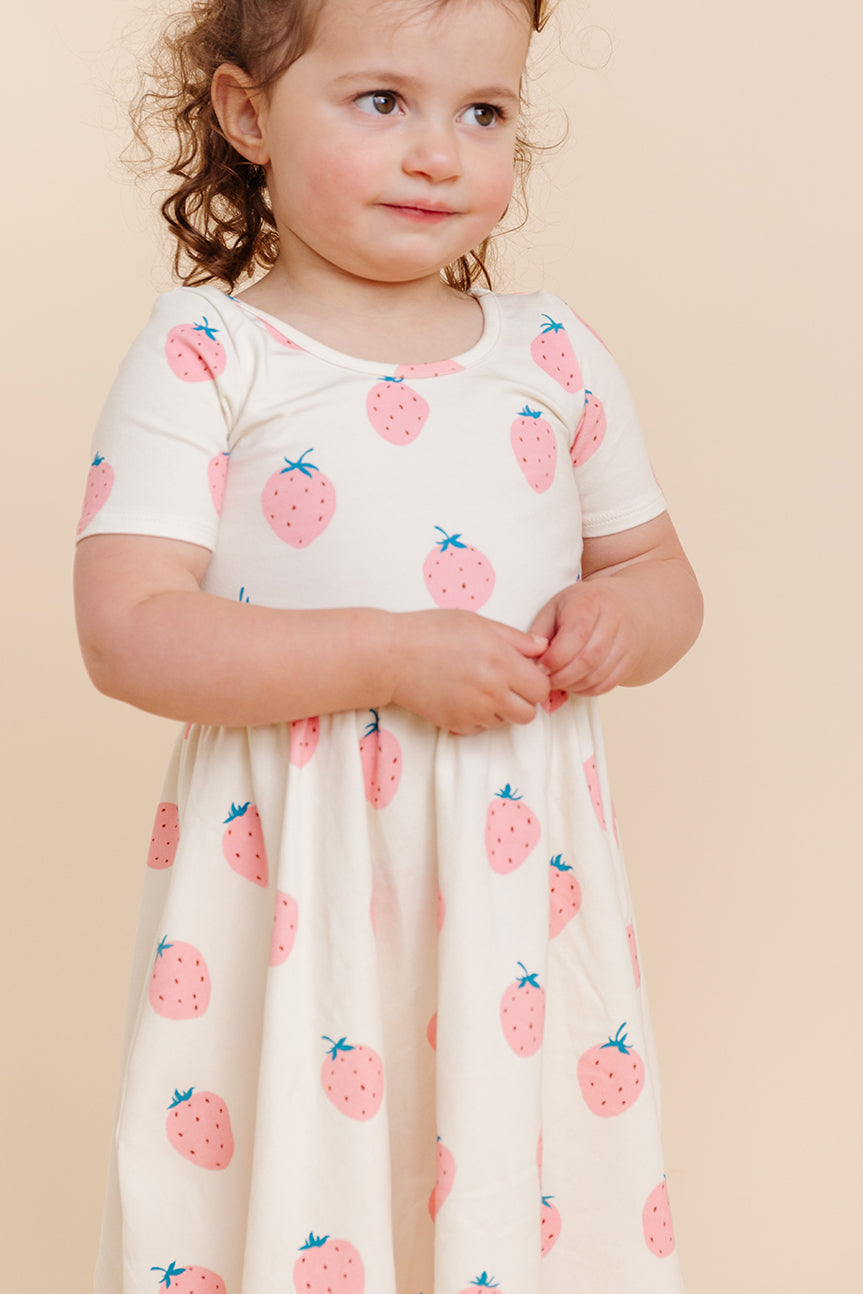 Organic Knit Ballet Dress - Berry Cute