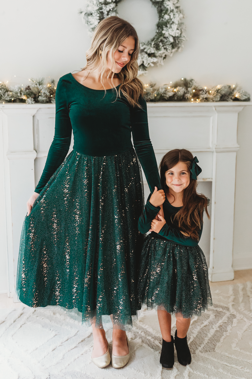 Velour Ballerina Dress (Women) - Mistletoe