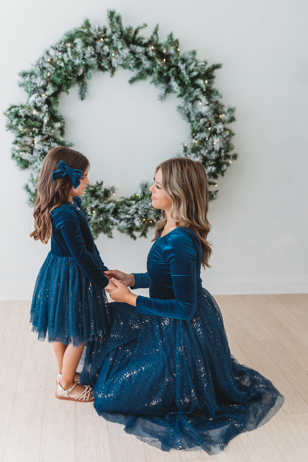 Velour Ballerina Dress - Sparkling Sapphire