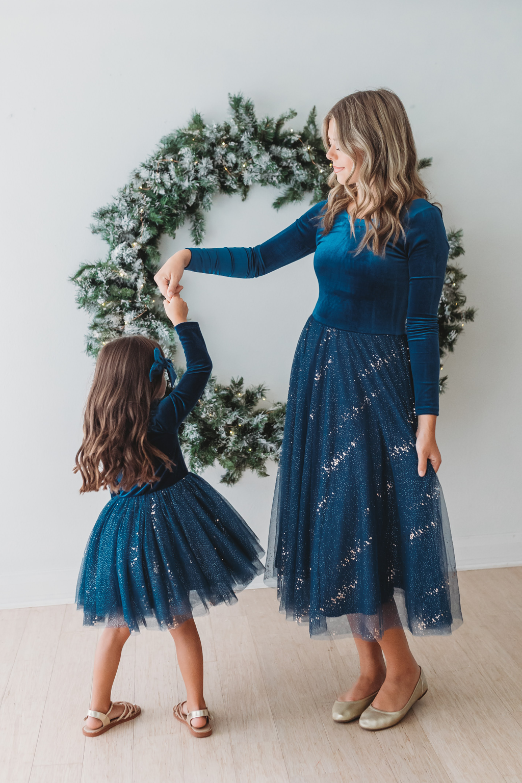 Velour Ballerina Dress (Women) - Sparkling Sapphire