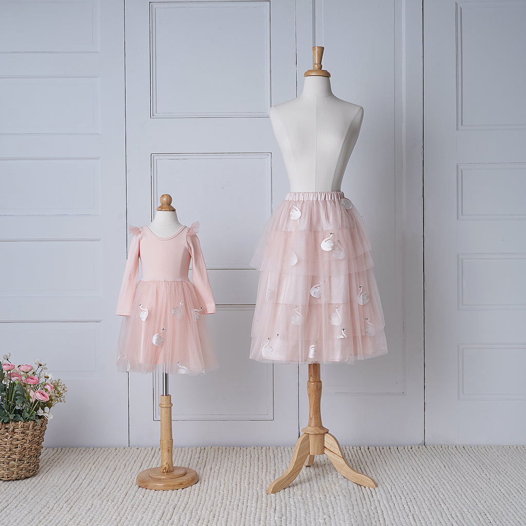 Swan Flounce Skirt (Women) -  Ballet Slipper Pink (FINAL SALE)
