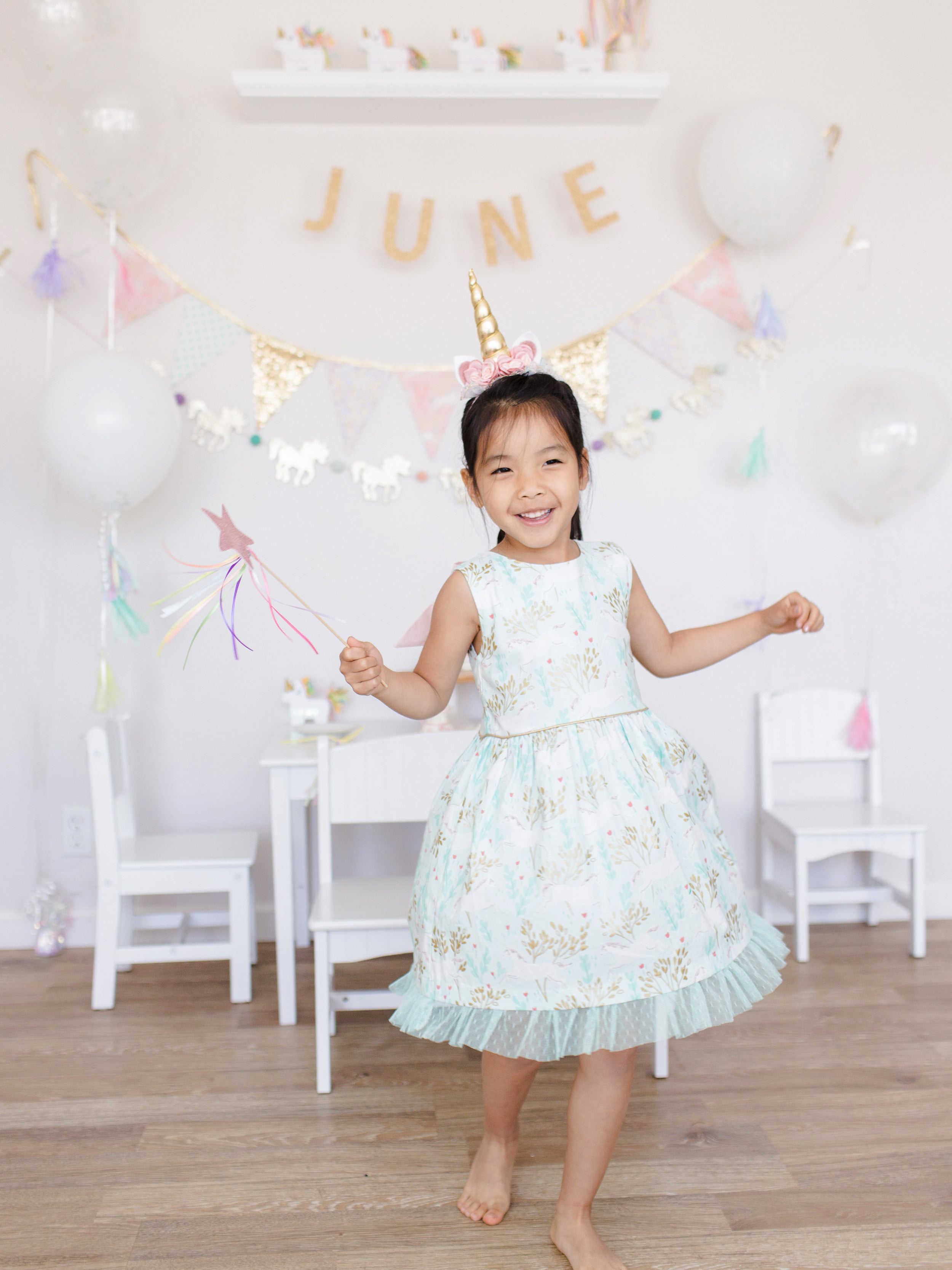 A Magical Unicorn Birthday Tea Party! (June turns 6!)