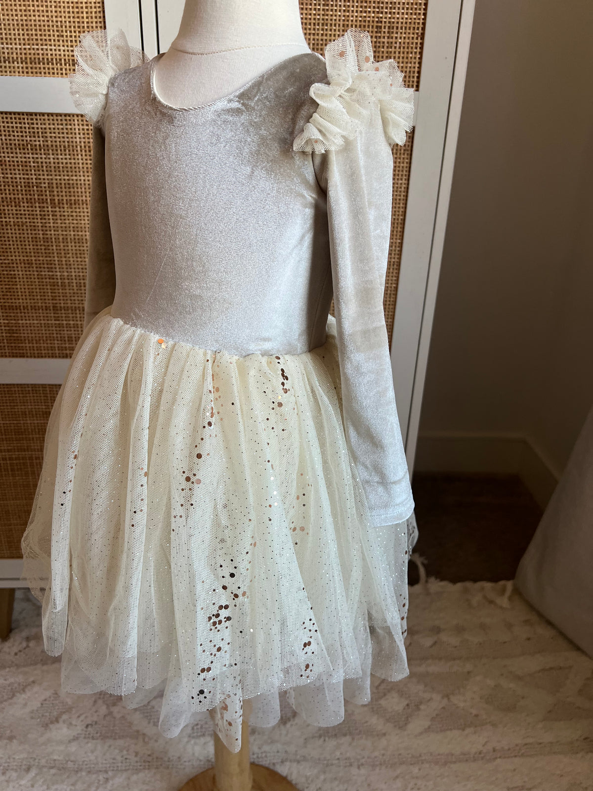 [SAMPLE] Velour Ballerina Dress - Latte (FINAL SALE)