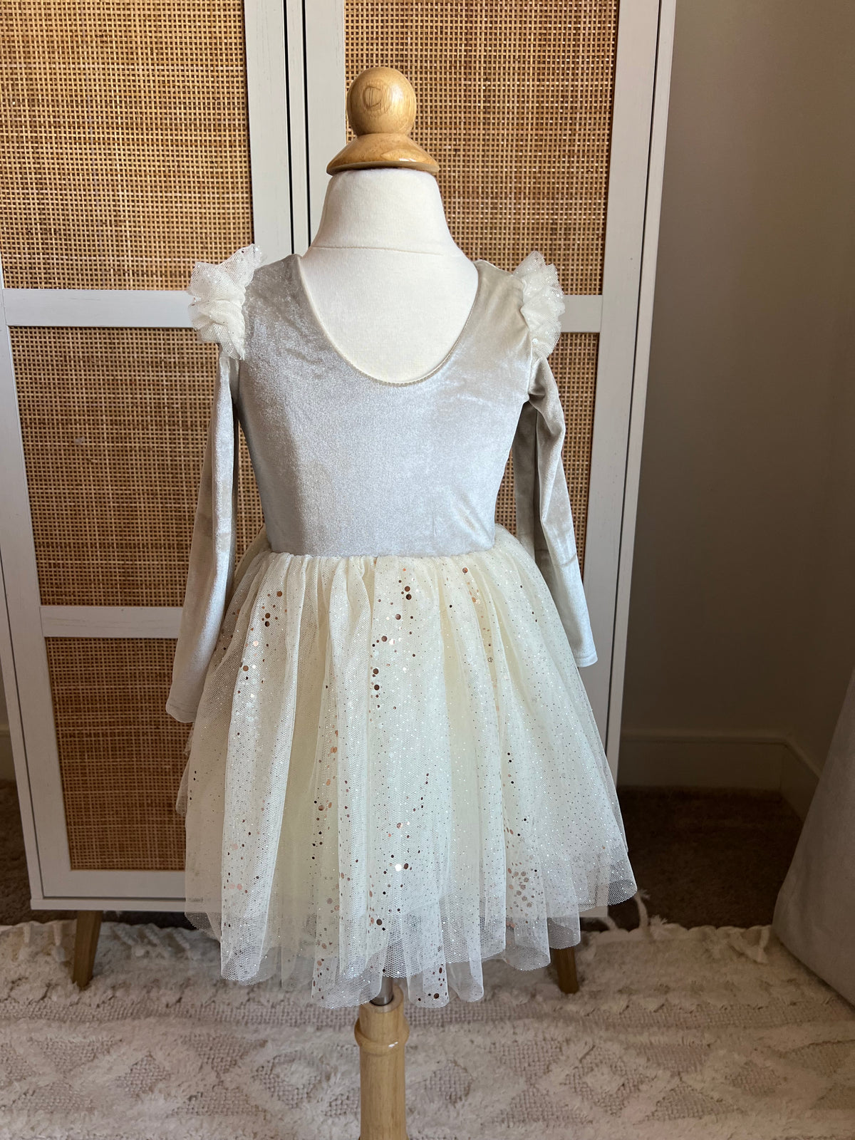 [SAMPLE] Velour Ballerina Dress - Latte (FINAL SALE)