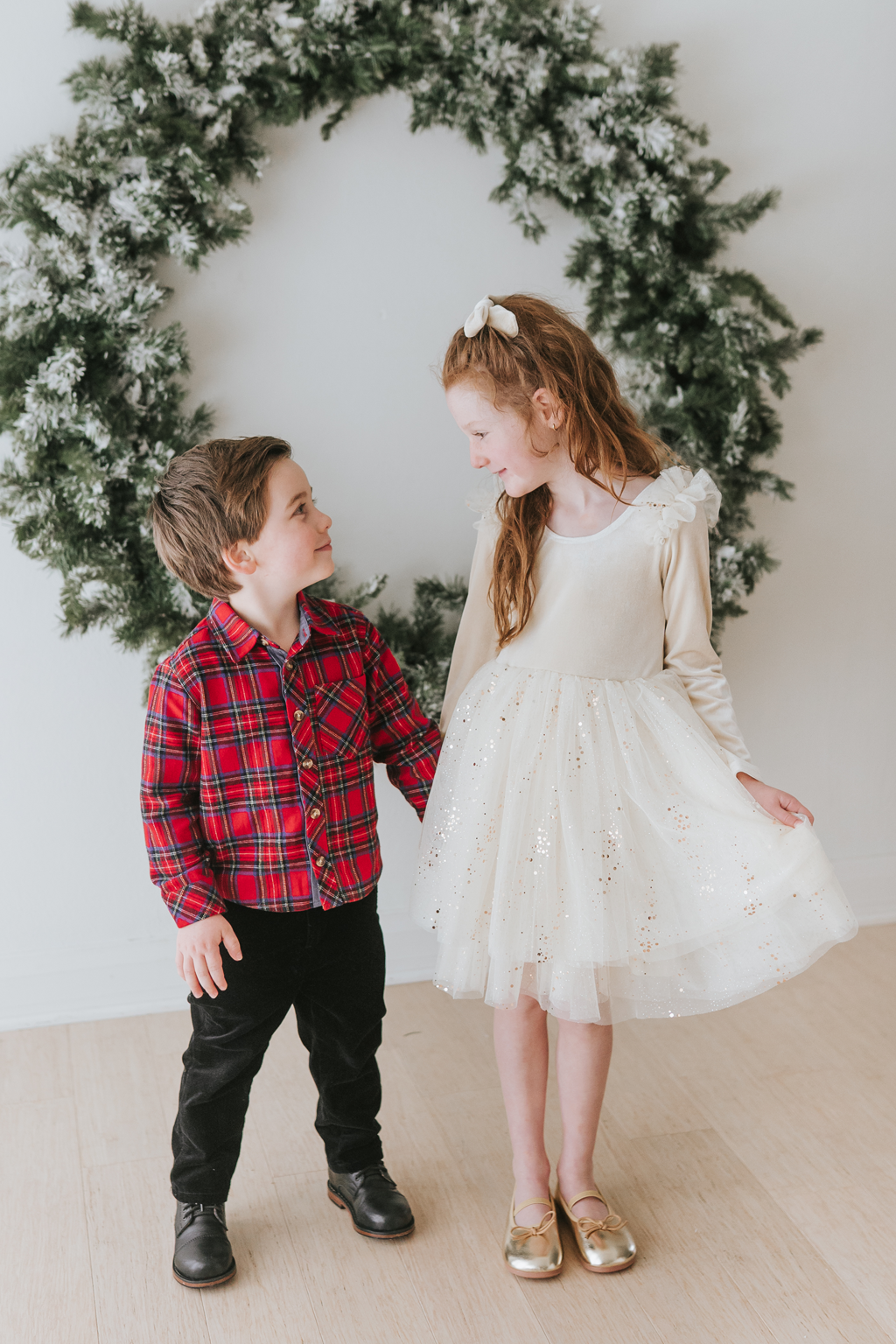 Velour Ballerina Dress - Powder