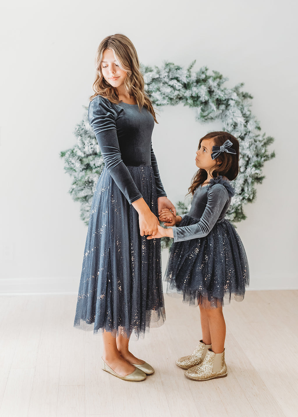 Velour Ballerina Dress - Nightfall