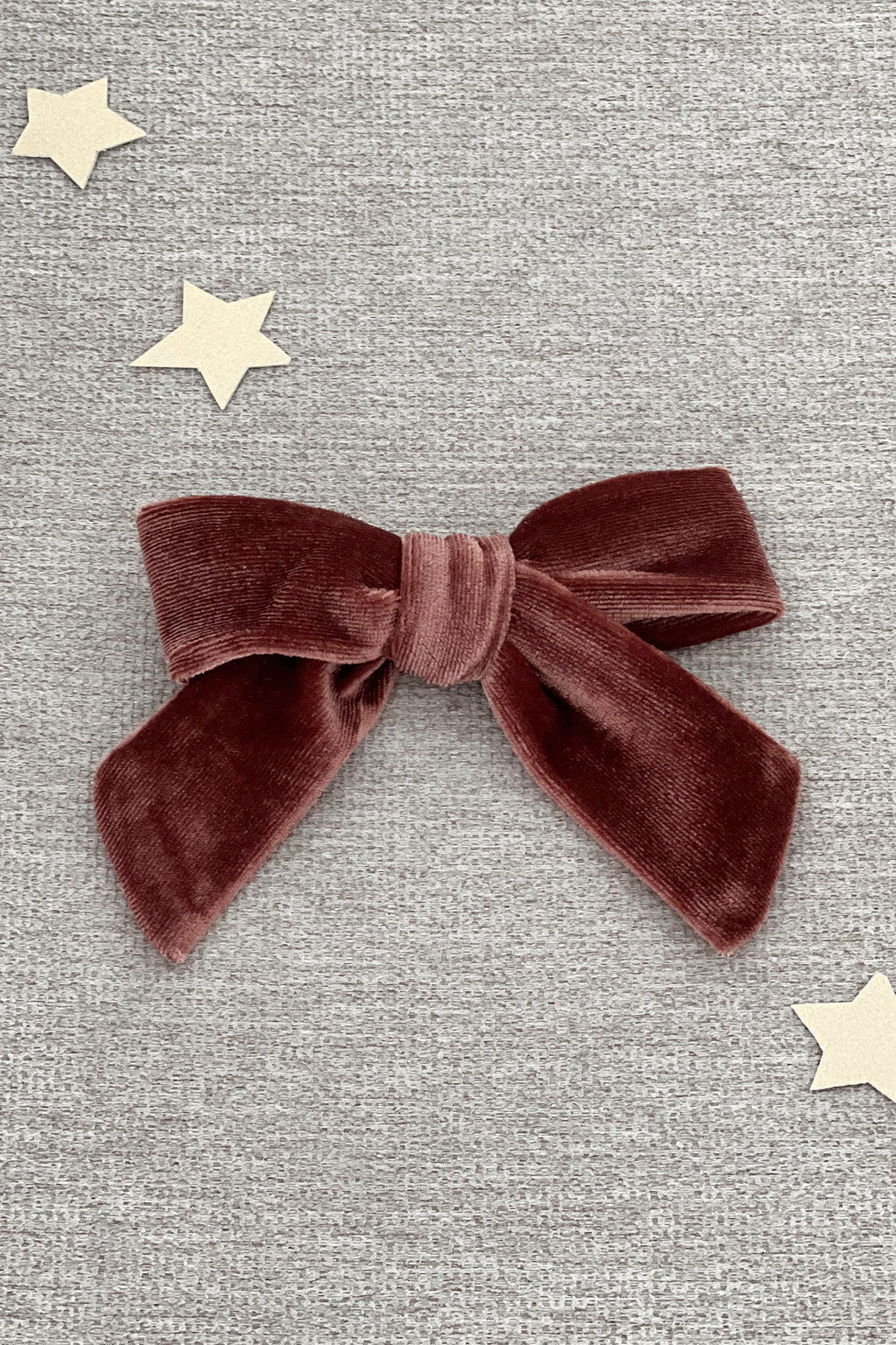 Velour Hair Bow - Cinnamon Spice (FINAL SALE)