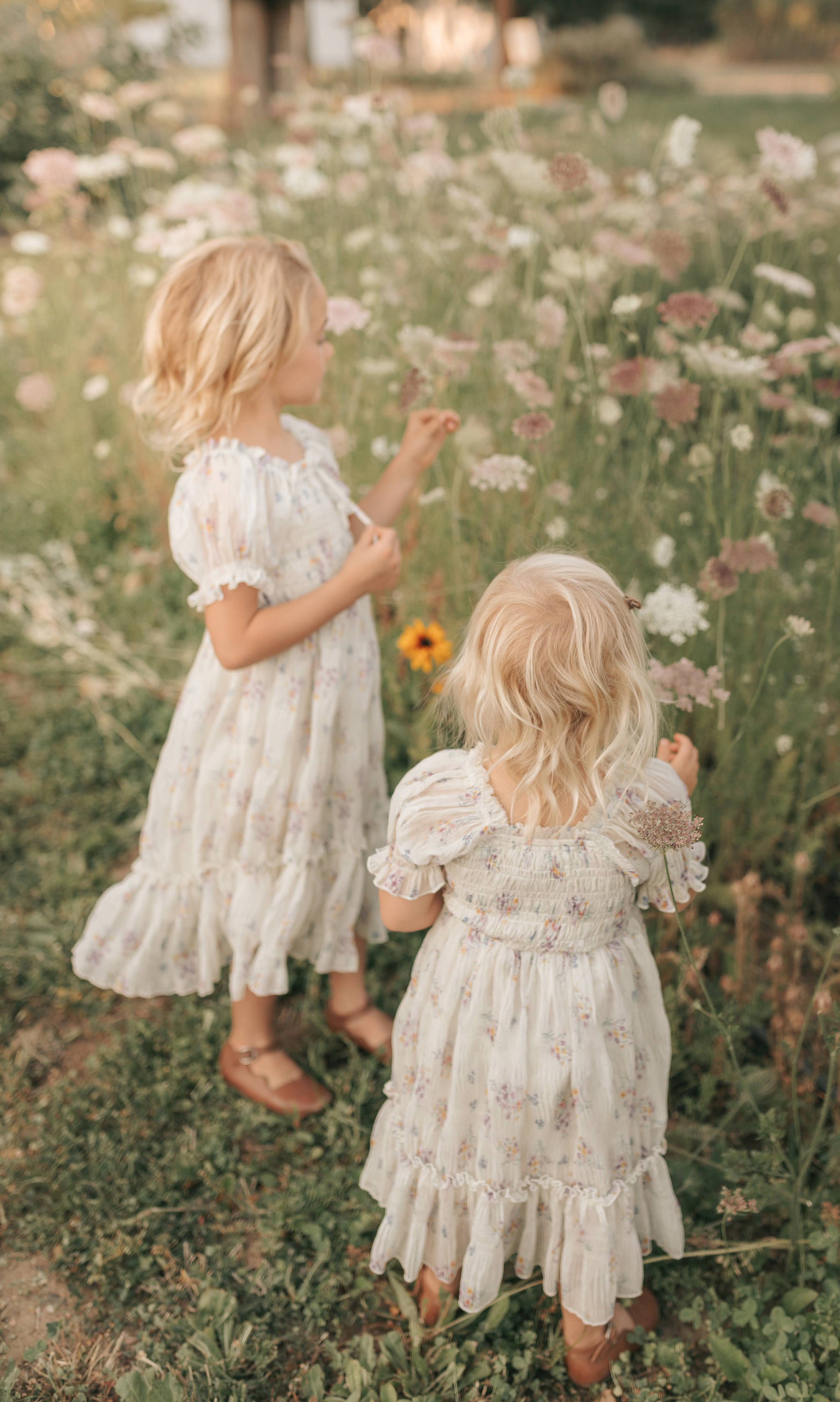 [SAMPLES] Crinkled Chiffon Dress - Antique White