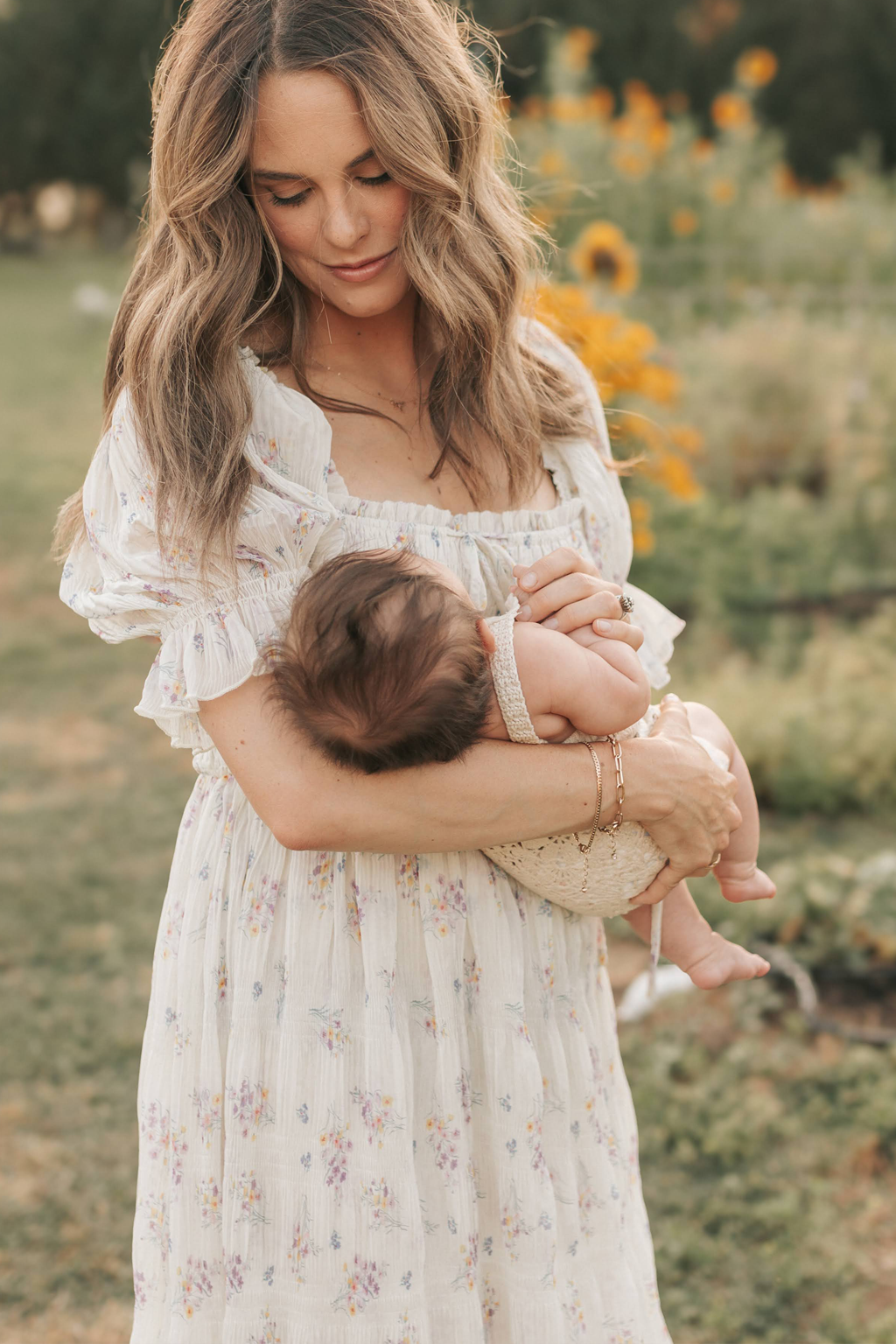 Crinkled Chiffon Dress (Women) - Antique White