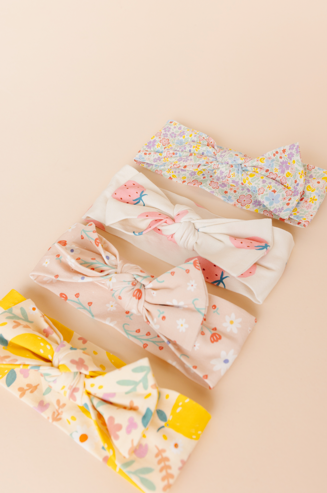[Sample] Cotton Knit Headband - Pink Floral (FINAL SALE)