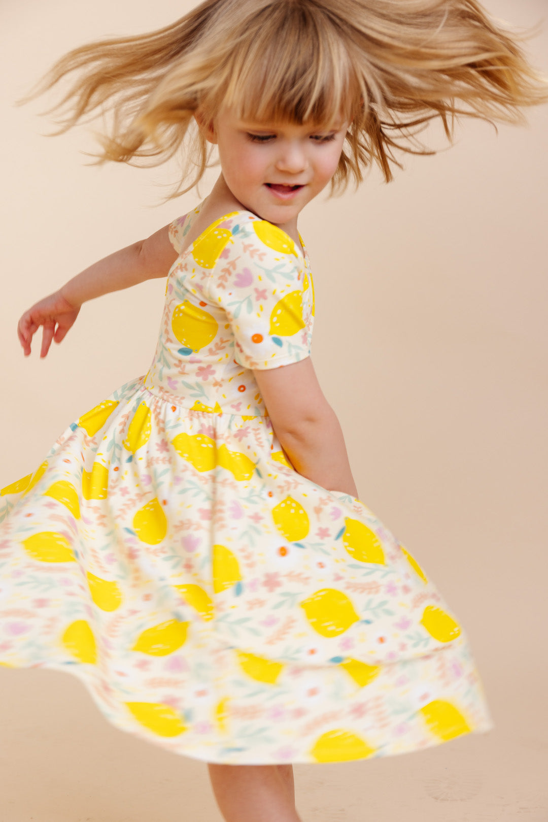 Organic Knit Ballet Dress - Lemon