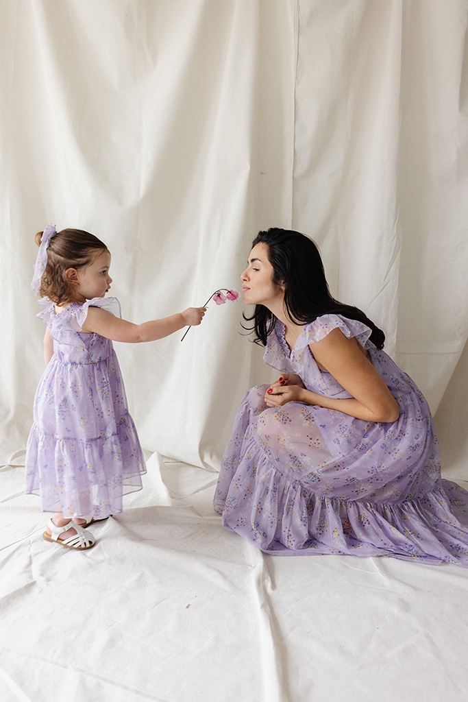 Mini Bouquet Dress (Women) - Wisteria (FINAL SALE)