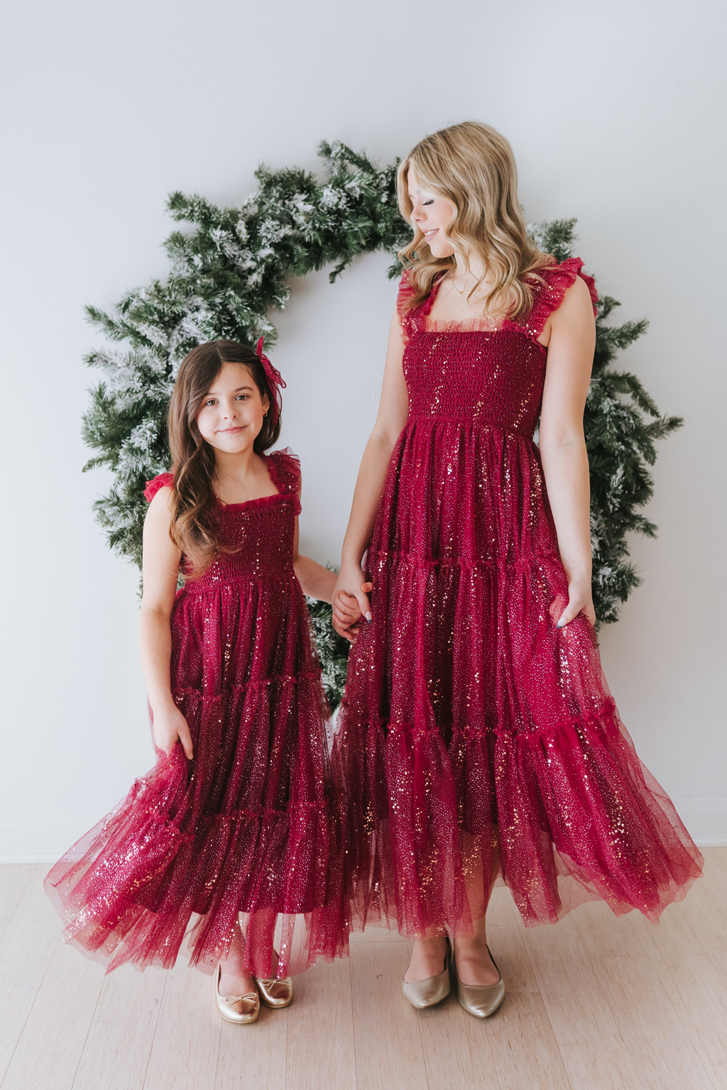 Glimmer Dress (Women) - Crimson