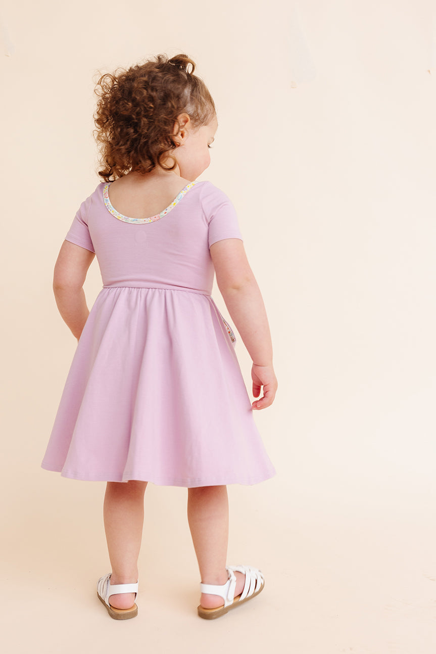 Organic Knit Ballet Dress - Lilac