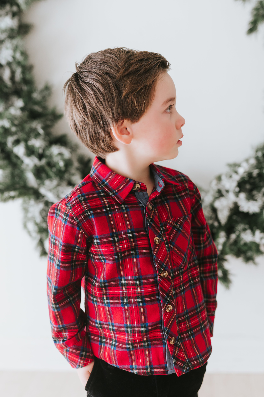 Mad for Plaid Shirt (Boys) - Red