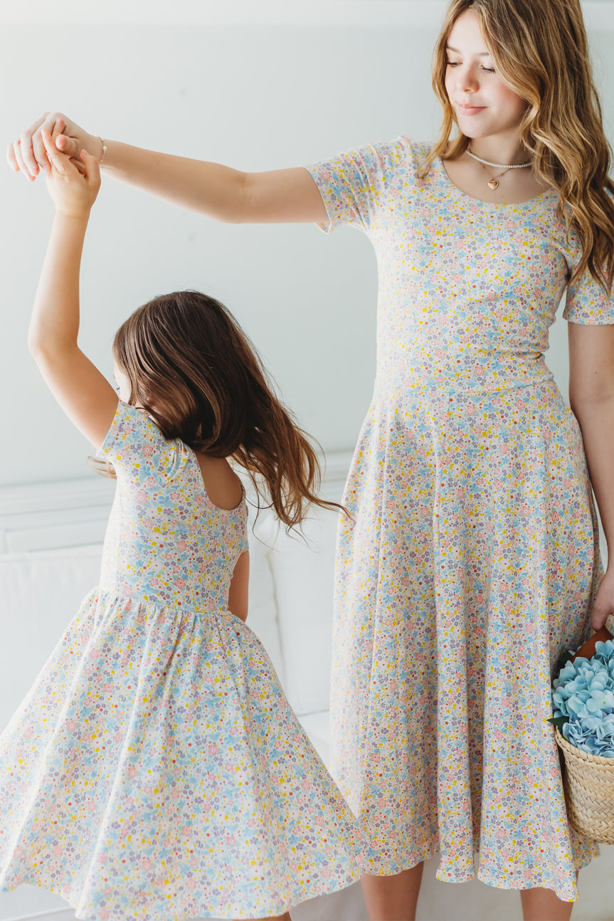 Organic Knit Ballet Dress - Posies