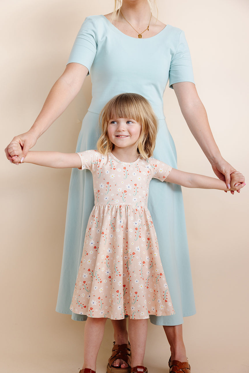 Organic Knit Ballet Dress (Women) - Surf (FINAL SALE)