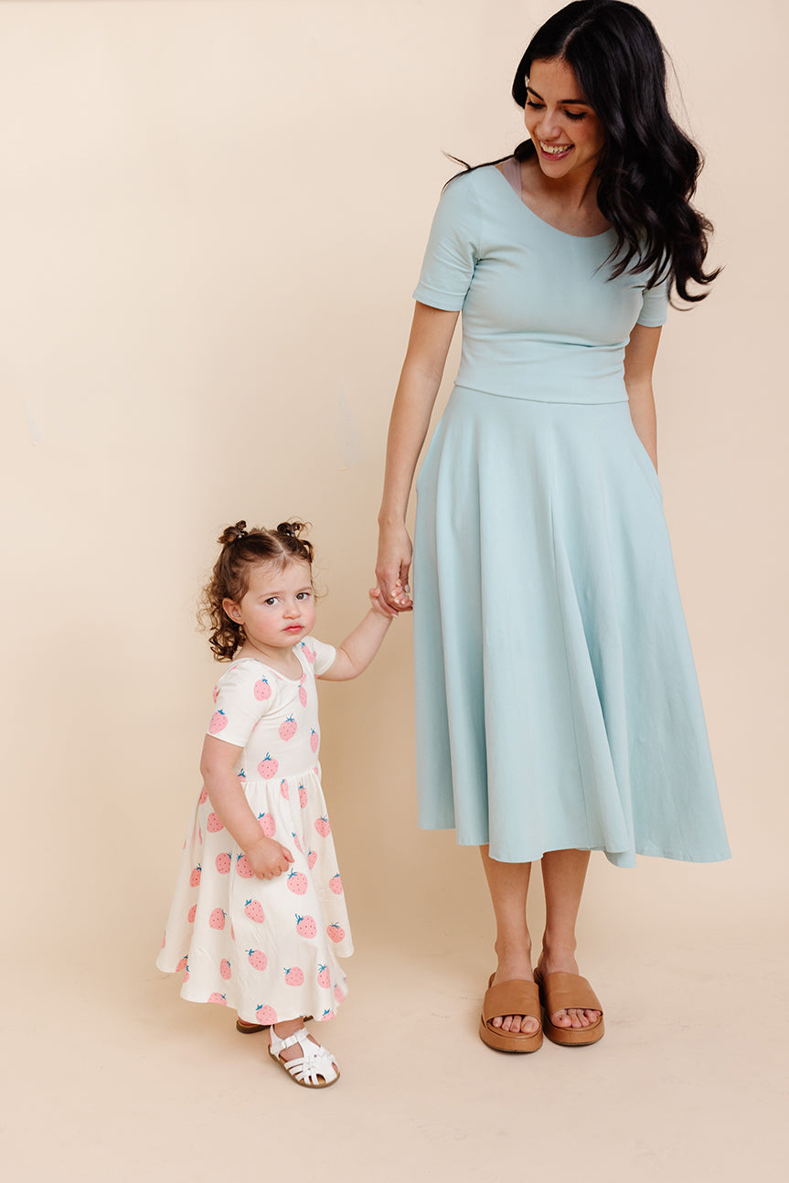 Organic Knit Ballet Dress (Women) - Surf (FINAL SALE)