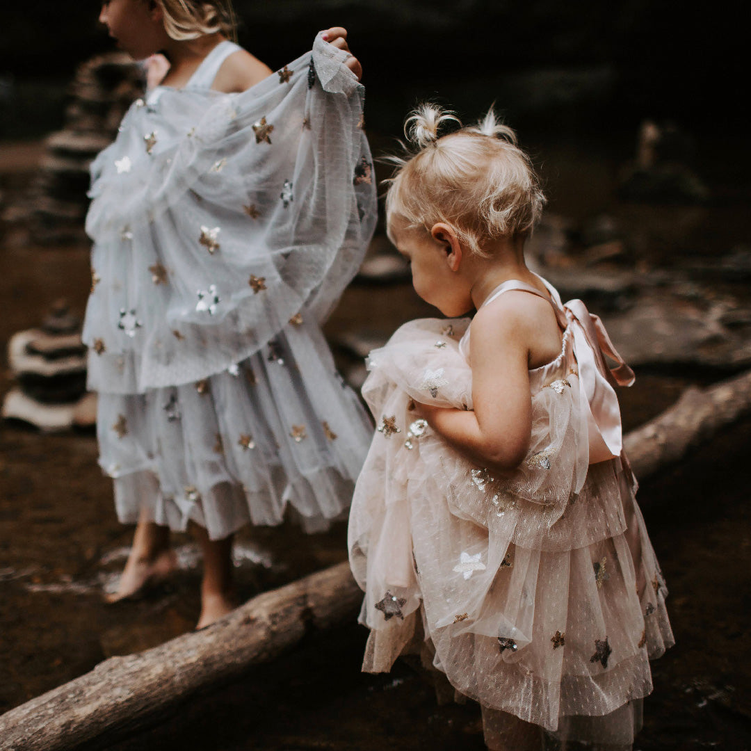 Little Princess Dress - Dove (FINAL SALE)