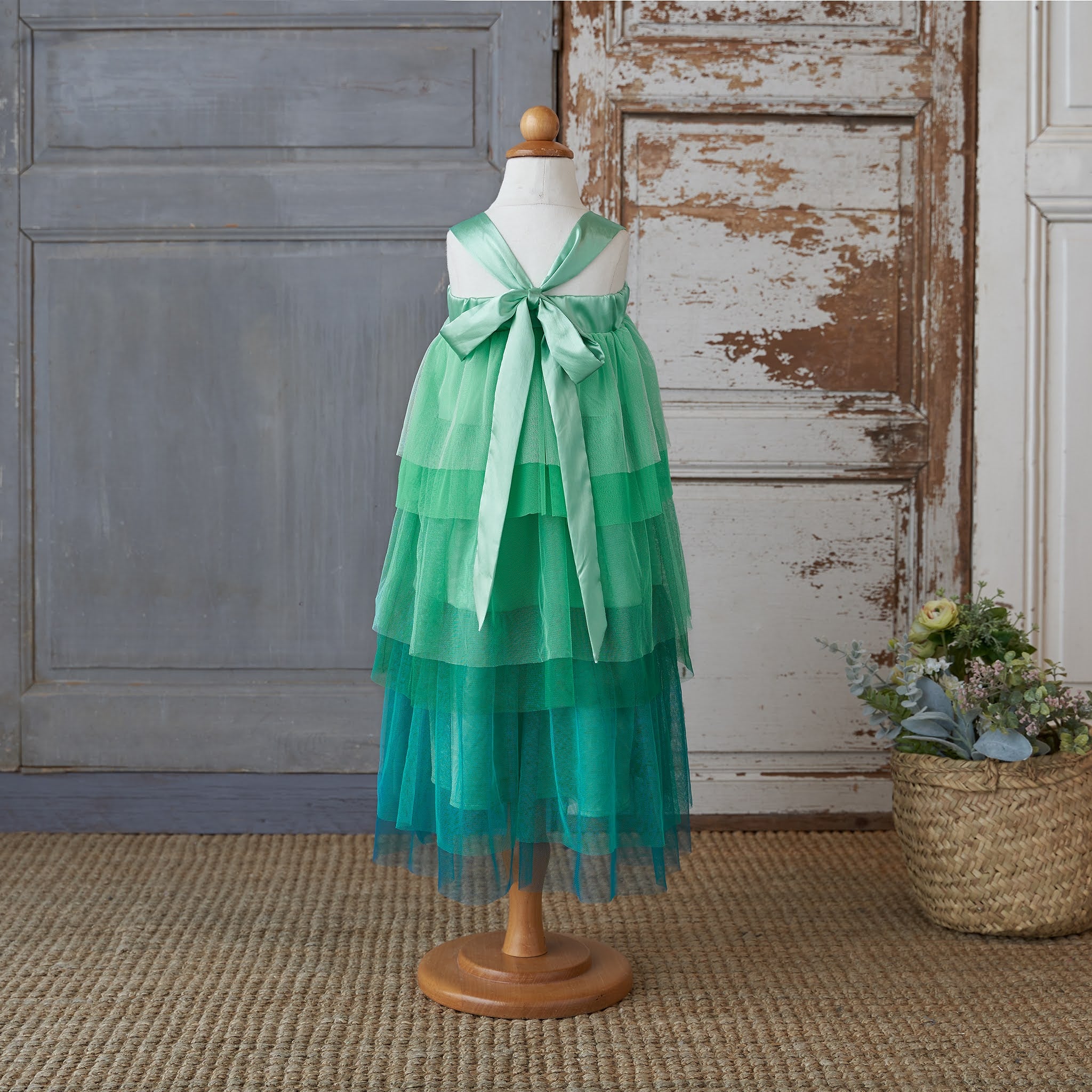 Ombre Dress - Peacock (FINAL SALE) 12/18m