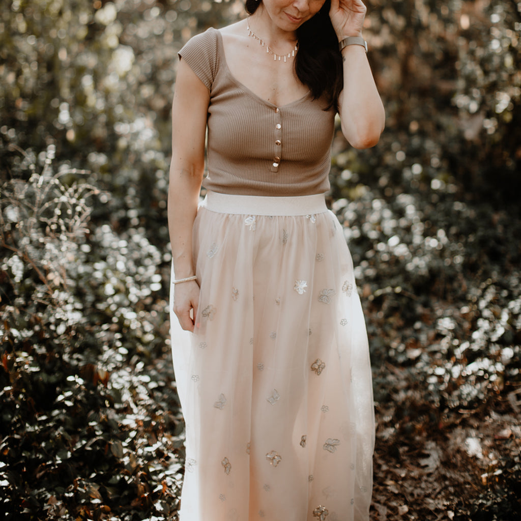 Ethereal Butterfly Maxi Skirt (Women) (FINAL SALE)