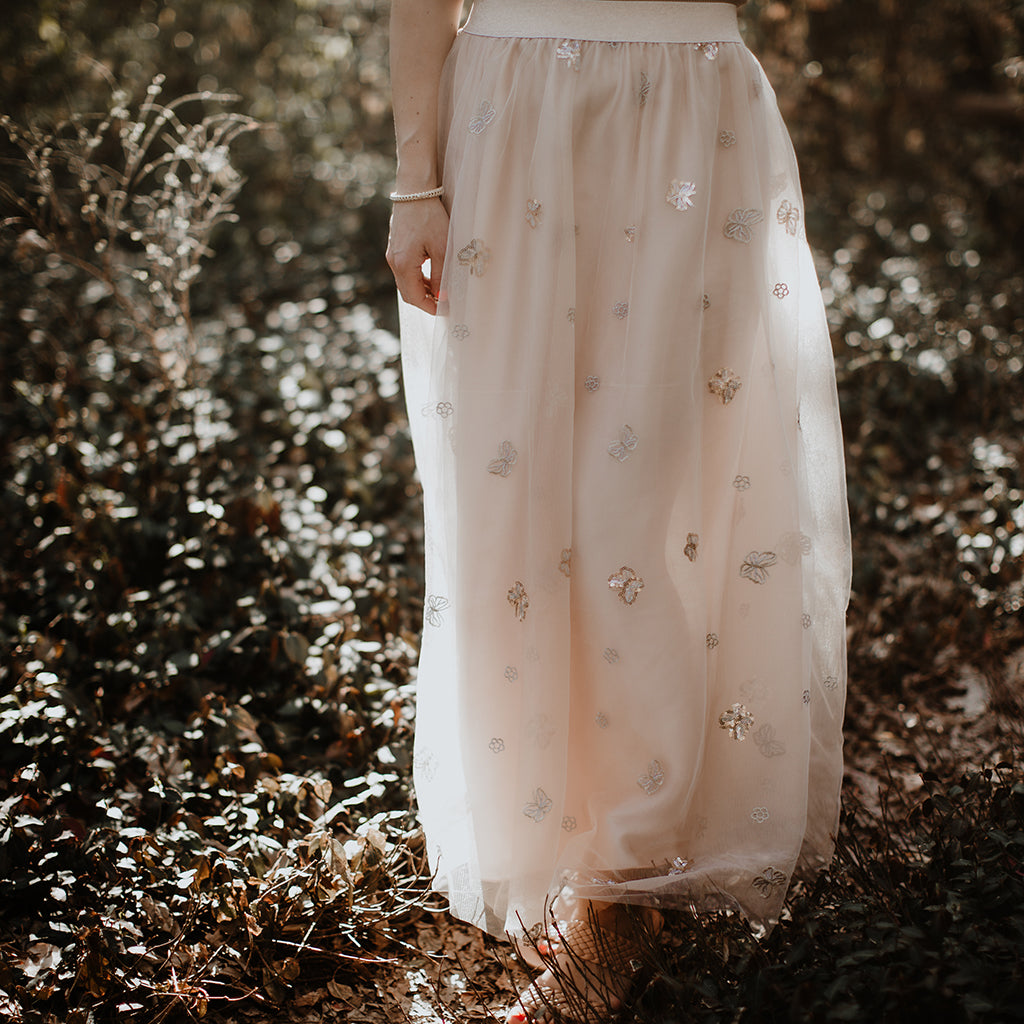 Ethereal Butterfly Maxi Skirt (Women) (FINAL SALE)