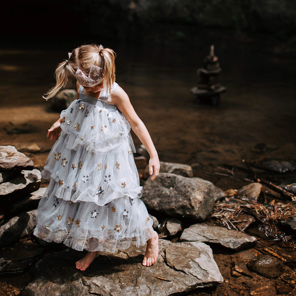 Little Princess Dress - Dove (FINAL SALE)