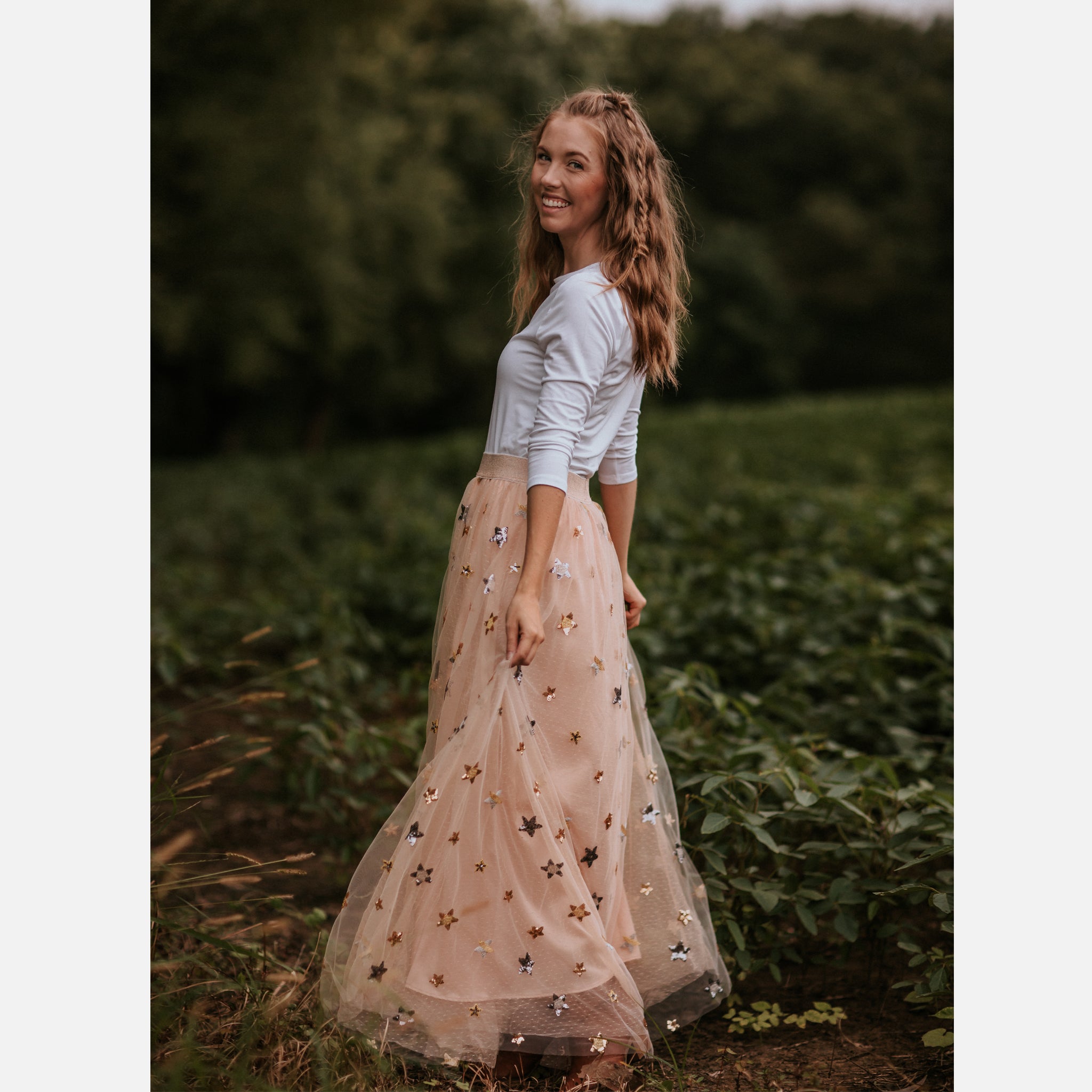 Princess Maxi Skirt (Women) - Blush