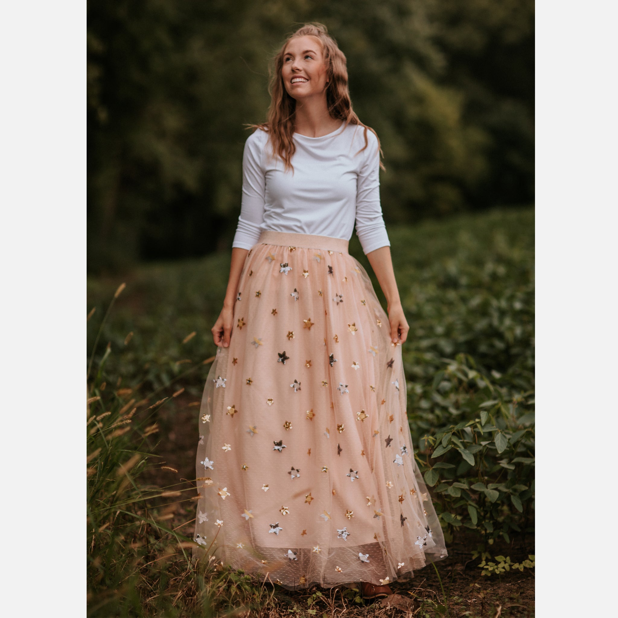 Princess Maxi Skirt (Women) - Blush