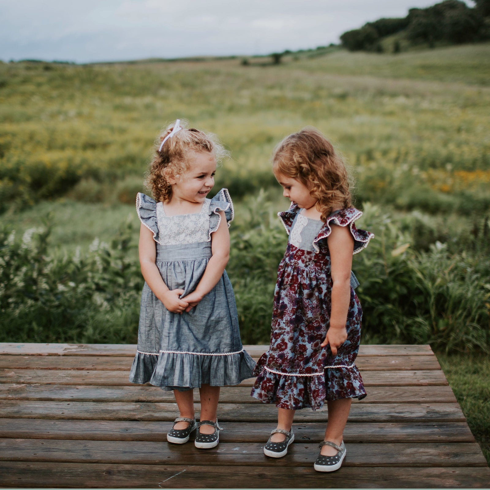 [SAMPLE] Flutter Dress - Chambray Linen (FINAL SALE)