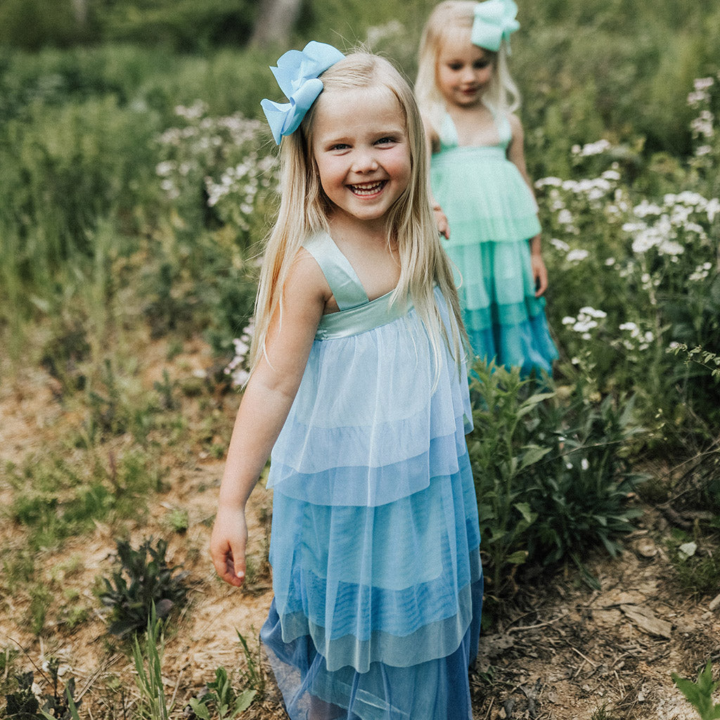 Ombre Dress - Waterfall (FINAL SALE) 12/18m